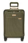 Briggs & Riley Baseline Essential 22-inch Expandable Spinner Carry-on Bag In Olive