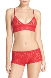 Hanky Panky Signature Lace Padded Bralette In Red