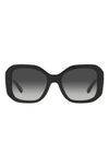 Tory Burch 52mm Gradient Butterfly Sunglasses In Black