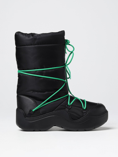 Bottega Veneta Padded Fabric Ankle Boots In Black