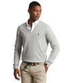 Polo Ralph Lauren Cotton V-neck Sweater In Andover Heather