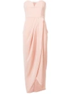 Shona Joy Wrap Front Midi Dress In Pink