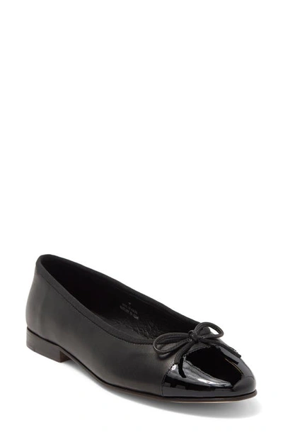 Jeffrey Campbell Arabesque Ballet Flat In Black-black Patent