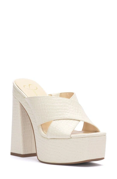 Jessica Simpson Basima Platform Sandal In White