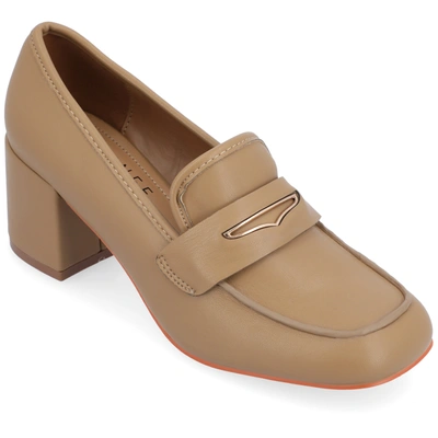 Journee Collection Tru Comfort Foam Liyla Pump In Tan