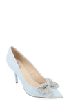 Journee Collection Marcie Bow Pump In Blue