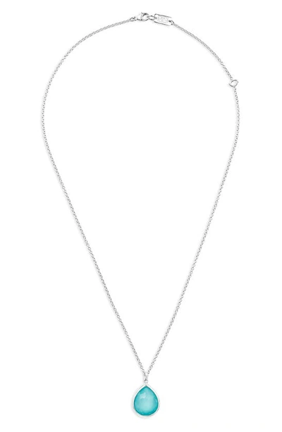 Ippolita Women's 925 Silver Rock Candy Turquoise Mini Teardrop Pendant Necklace