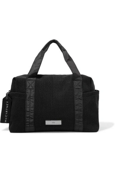 Adidas By Stella Mccartney Shipshape Mesh Gym Bag In Black