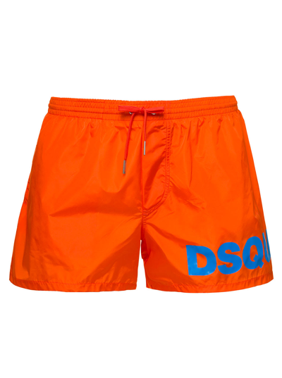 Dsquared2 Boxer Midi In Orange