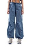Iets Frans . Shiny Blue Baggy Tech Pant