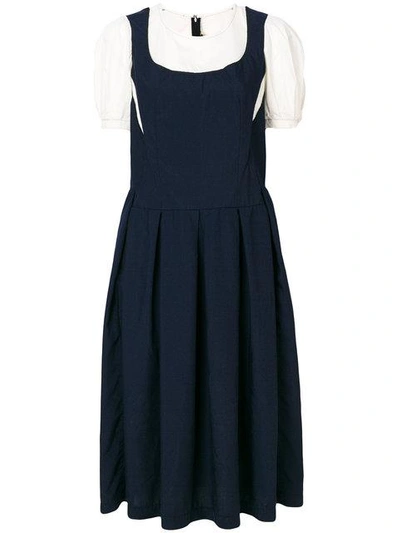 Comme Des Garçons Comme Des Garçons Puffed Sleeve Dress - Blue