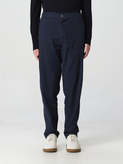 Kiton Trousers In Blue