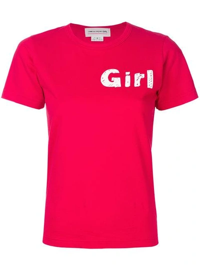 Comme Des Garcons Girl Comme Des Garçons Girl Logo T-shirt - Red