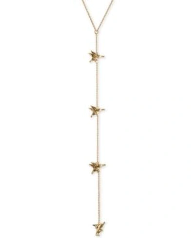 Rachel Rachel Roy Gold-tone Hummingbird Y-necklace