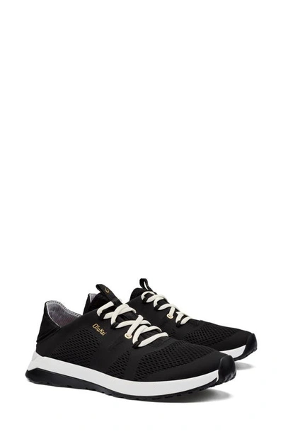 Olukai Huia Sneaker In Black / Black