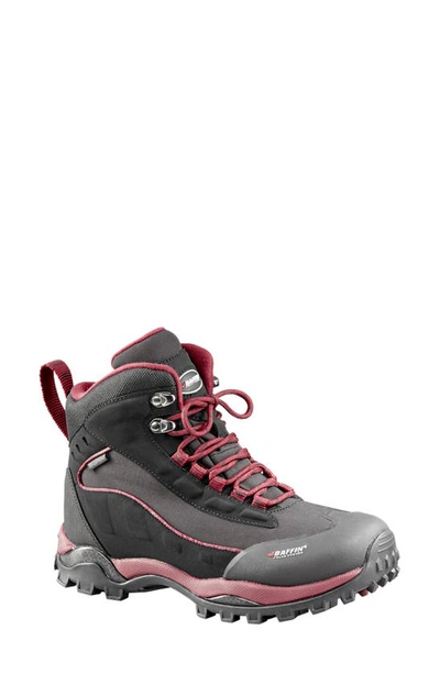Baffin Hike Waterproof Winter Boot In Black/ Sangria