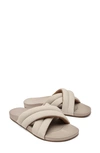 Olukai Hila Water Resistant Slide Sandal In Cloudy / Cloudy