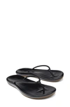 Olukai Huawai Flip Flop In Black/black