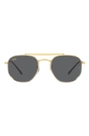 Ray Ban 52mm Irregular Aviator Sunglasses In Dark Grey