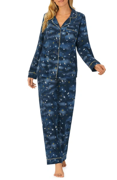 Bedhead Pajamas Print Stretch Organic Cotton Jersey Pajamas In Midnight