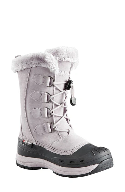 Baffin Chloe Waterproof Winter Boot With Faux Fur Trim In Coastal Grey