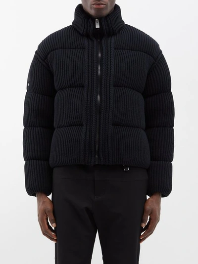 Moncler Genius Cardigan Jacket Tricot In Black