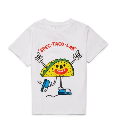 Stella Mccartney Babies'  Kids Boys White Organic Cotton Taco T-shirt