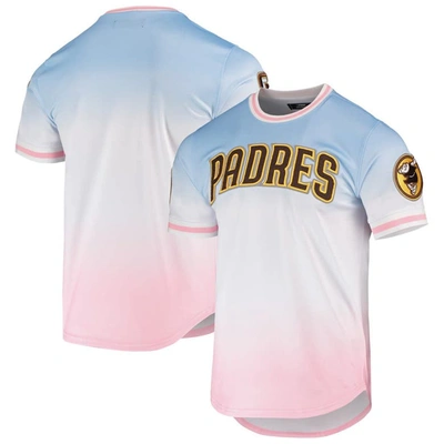 Pro Standard Men's  Blue, Pink San Diego Padres Ombre T-shirt In Blue,pink