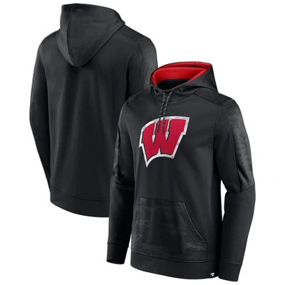 Fanatics Branded Black Wisconsin Badgers On The Ball Pullover Hoodie