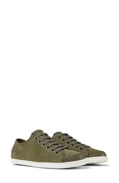 Camper Uno Perforated Sneaker In Green