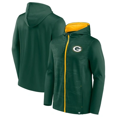 Fanatics Branded Green/gold Green Bay Packers Ball Carrier Full-zip Hoodie In Green,gold