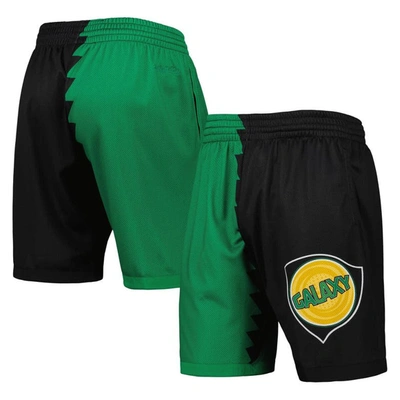 Mitchell & Ness Men's  Green, Black La Galaxy Swingman Shorts In Green,black
