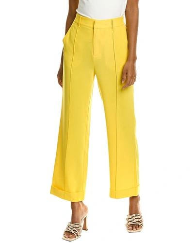 Cinq À Sept Tous Les Jours Giles Satin Jogger Pants In Yellow