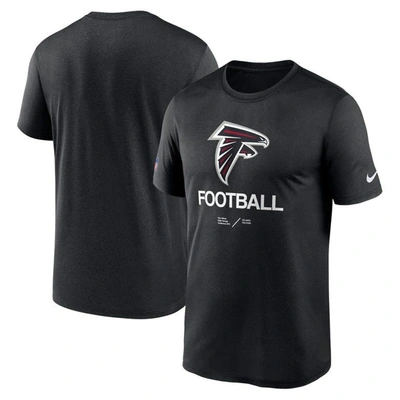 Nike Men's Dri-fit Infograph (nfl Atlanta Falcons) T-shirt In Black