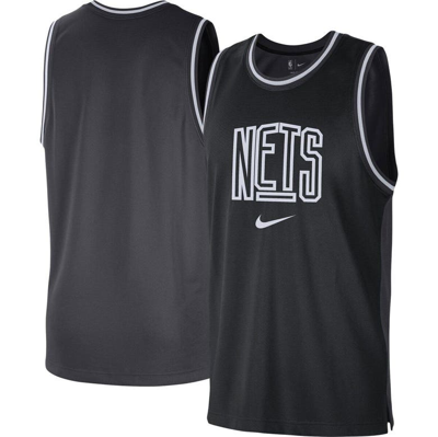 Nike Brooklyn Nets Courtside  Men's Dri-fit Nba Tank Top In Black