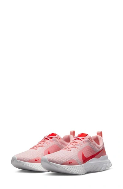 Nike Women's React Infinity Run Flyknit 3 Running Sneakers From Finish Line In Pink