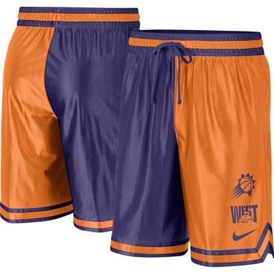 Nike Phoenix Suns Courtside  Men's Dri-fit Nba Graphic Shorts In Orange,purple