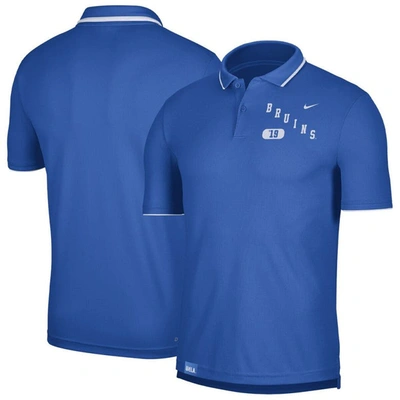 Nike Ucla  Men's Dri-fit Uv College Polo In Blue
