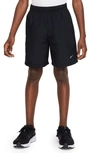 Nike Multi Big Kids' Dri-fit Training Shorts In Black/ White