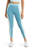 Nike Women's  Pro High-waisted 7/8 Training Leggings With Pockets In Blue