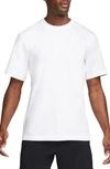 Nike Men's Primary Dri-fit Short-sleeve Versatile Top In White/white
