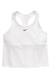 Nike Swoosh Big Kids' (girls') Tank Top Sports Bra In White