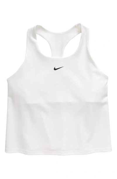 Nike Swoosh Big Kids' (girls') Tank Top Sports Bra In White