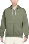 Nike Men's Solo Swoosh Full-zip Hoodie In Green