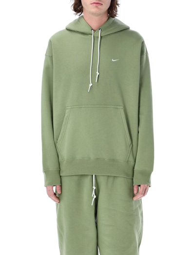 Nike Solo Swoosh Hooded Sweatshirt Green