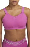 Nike Women's Alpha High-support Padded Adjustable Sports Bra In Pink