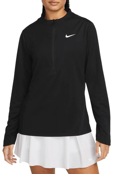 Nike Women's Dri-fit Uv Advantage 1/2-zip Top In Black