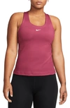 Nike Women's Swoosh Medium-support Padded Sports Bra Tank Top In Red