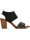 Toms Majorca Block Heel Sandal In Black