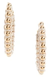 Isabel Marant Bonni Beaded Hoop Earrings In Ecru,gold